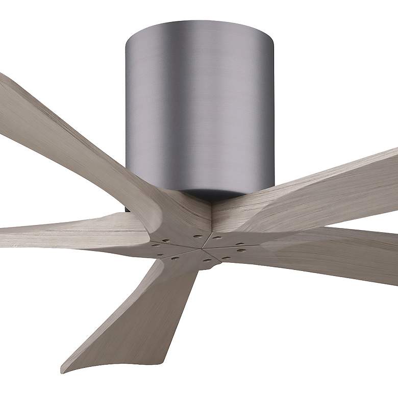 Image 5 52" Irene-5H Brushed Pewter and Gray Ash Ceiling Fan more views