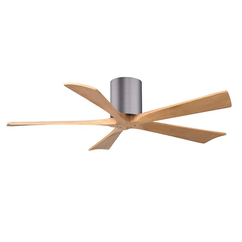 Image 2 52" Irene-5H Brushed Pewter and Light Maple Ceiling Fan more views