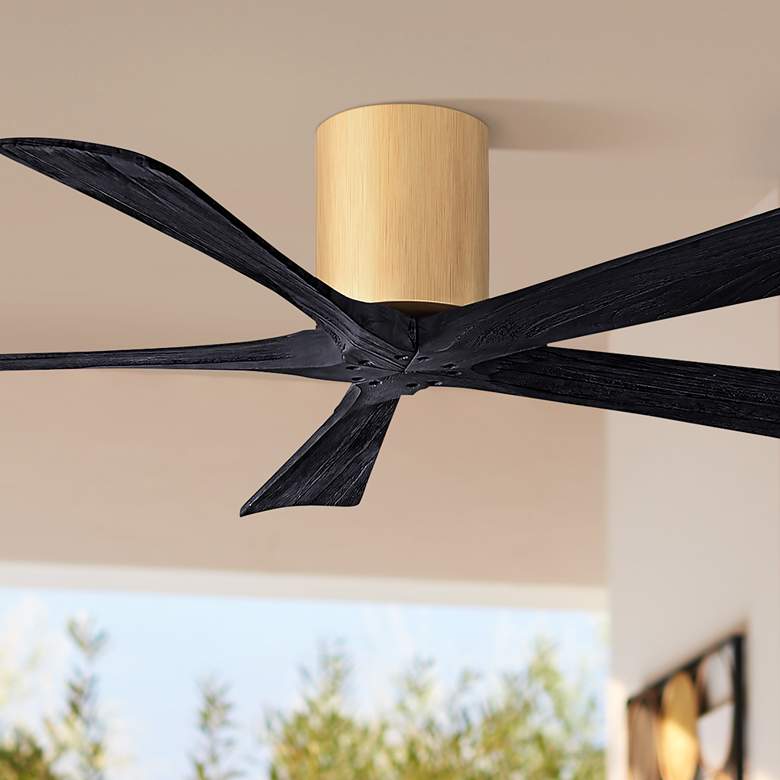 Image 1 52" Irene-5H Light Maple and Matte Black Ceiling Fan