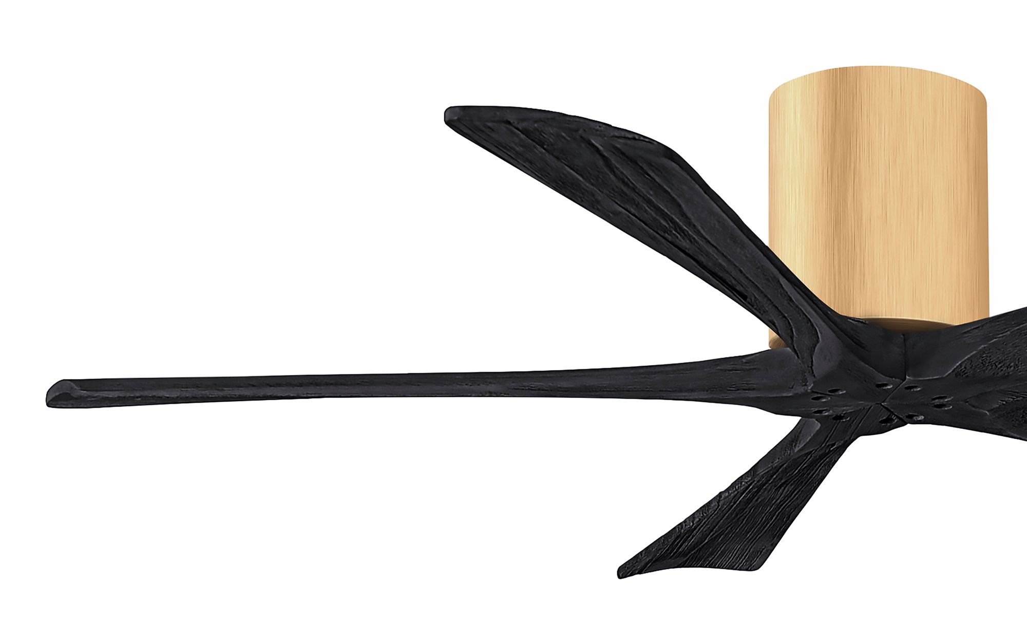 52" Irene-5H Light Maple and Matte Black Ceiling Fan