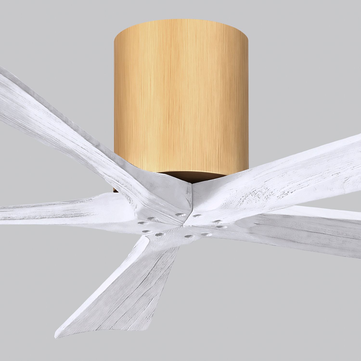 52" Irene-5H Light Maple and Matte White Ceiling Fan