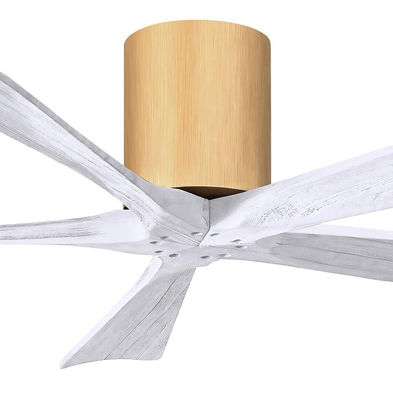 Image 5 52" Irene-5H Light Maple and Matte White Ceiling Fan more views