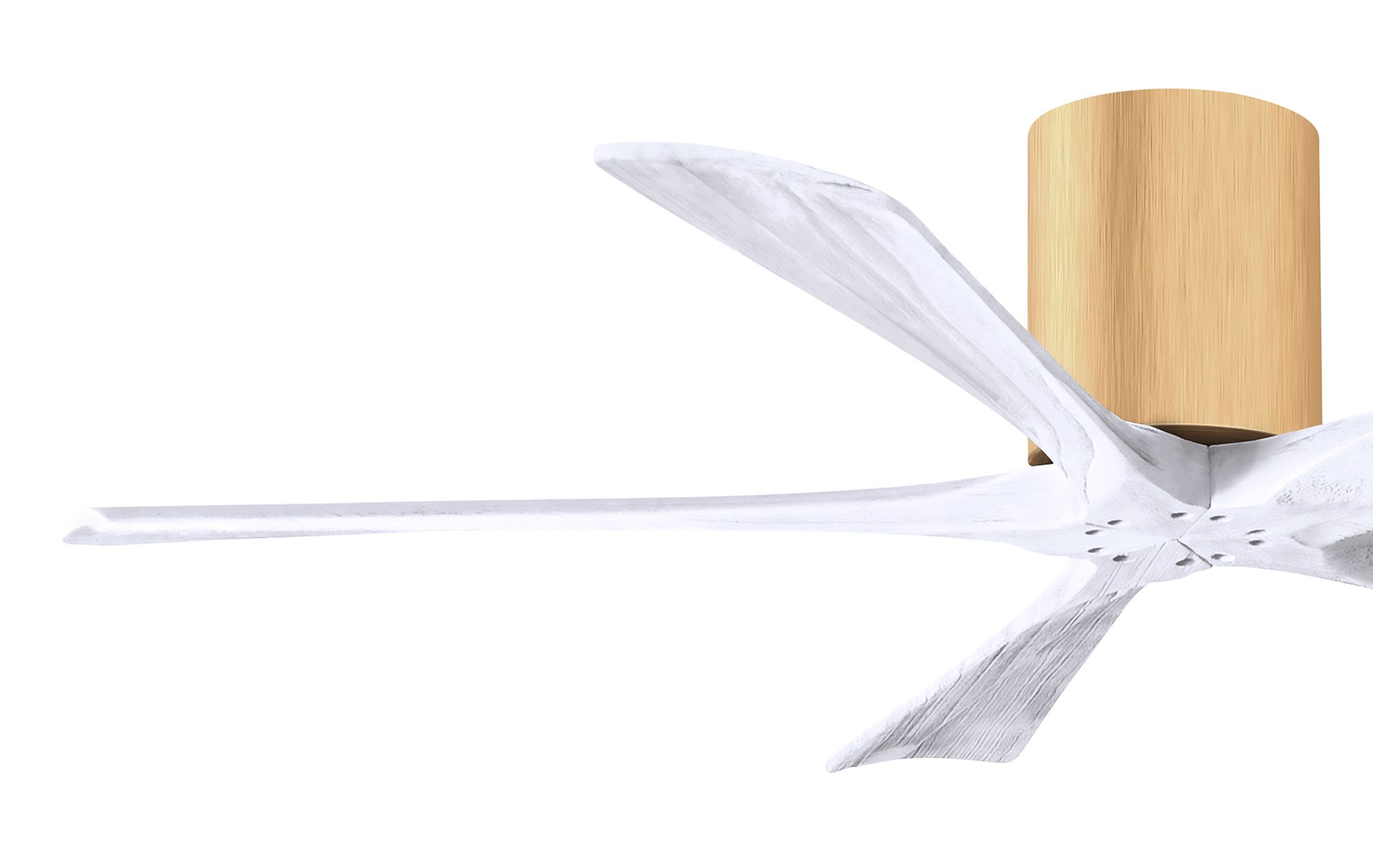 52" Irene-5H Light Maple and Matte White Ceiling Fan
