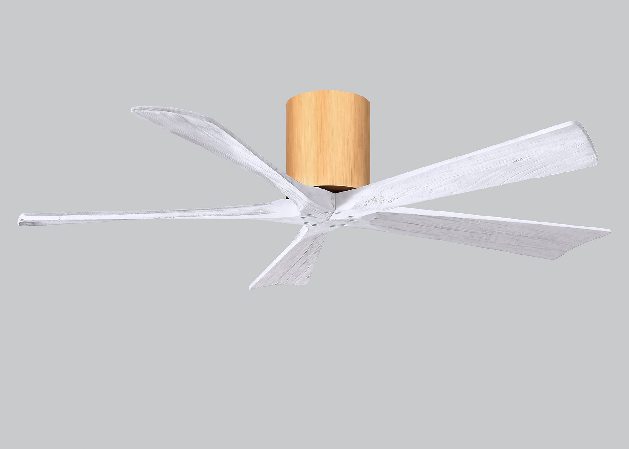 52" Irene-5H Light Maple and Matte White Ceiling Fan