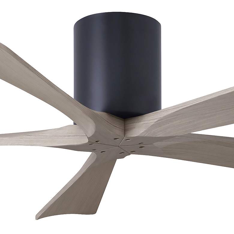 Image 5 52" Irene-5H Matte Black and Gray Ash Ceiling Fan more views