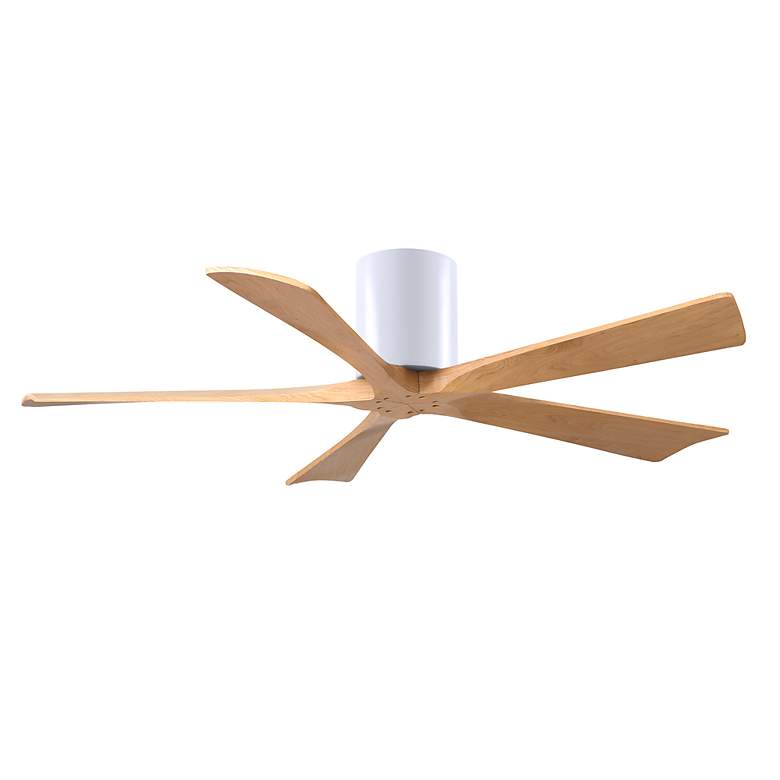 Image 2 52" Irene-5H Matte White and Light Maple Tone Ceiling Fan more views
