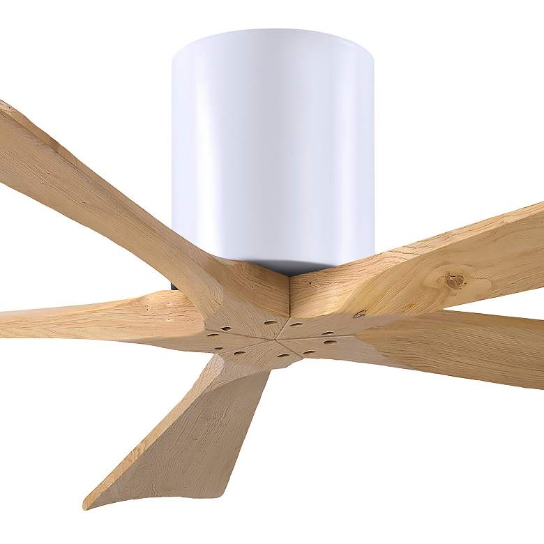 Image 5 52" Irene-5H Matte White and Light Maple Tone Ceiling Fan more views