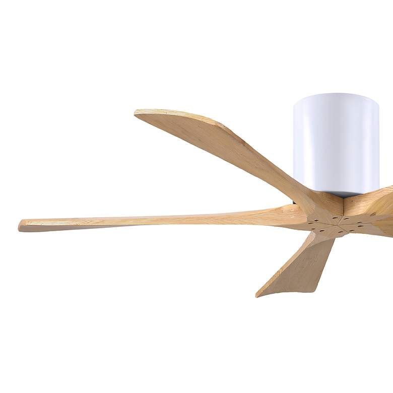 Image 6 52" Irene-5H Matte White and Light Maple Tone Ceiling Fan more views