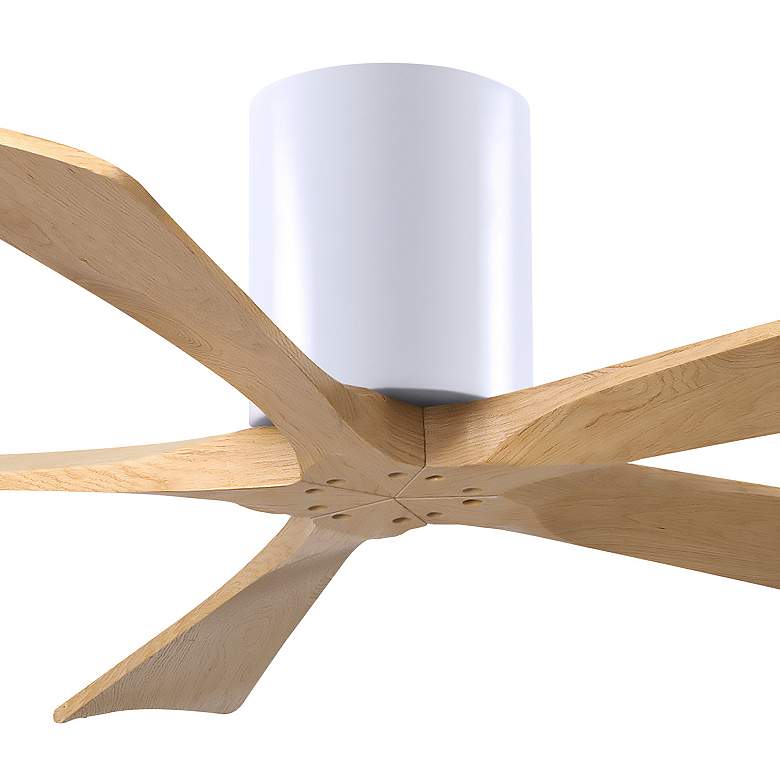 Image 7 52" Irene-5H Matte White and Light Maple Tone Ceiling Fan more views