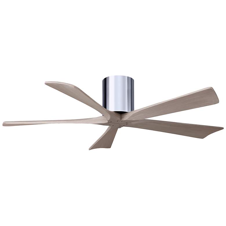 Image 1 52" Irene-5H Polished Chrome and Gray Ash Ceiling Fan