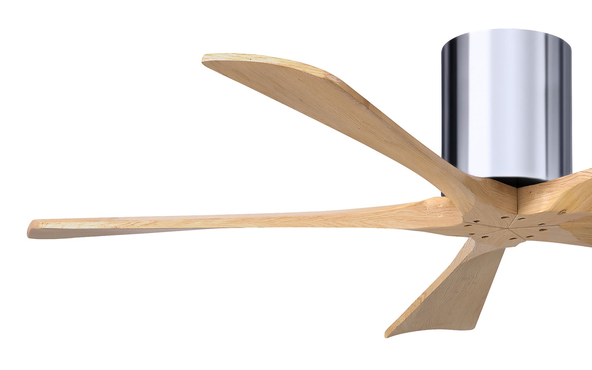 Image 6 52" Irene-5H Polished Chrome and Light Maple Ceiling Fan more views