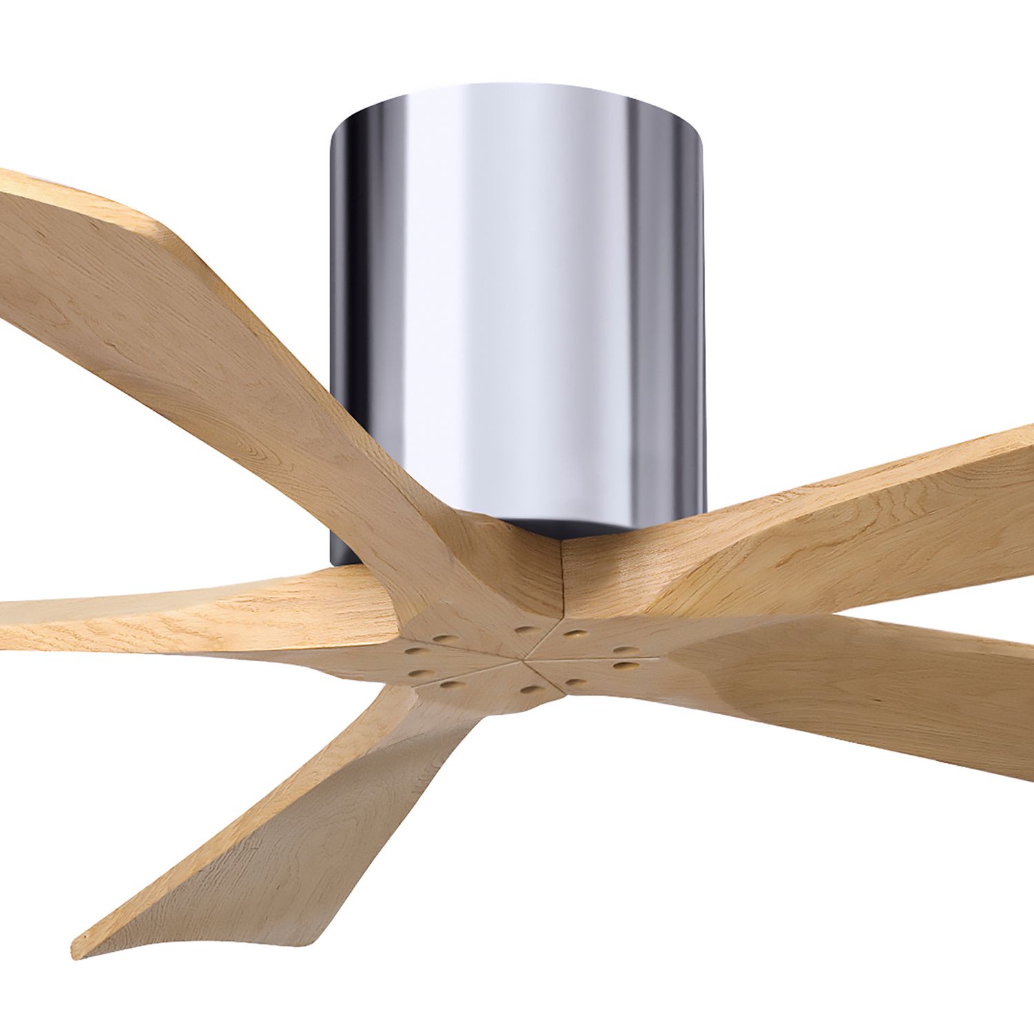 Image 7 52" Irene-5H Polished Chrome and Light Maple Ceiling Fan more views