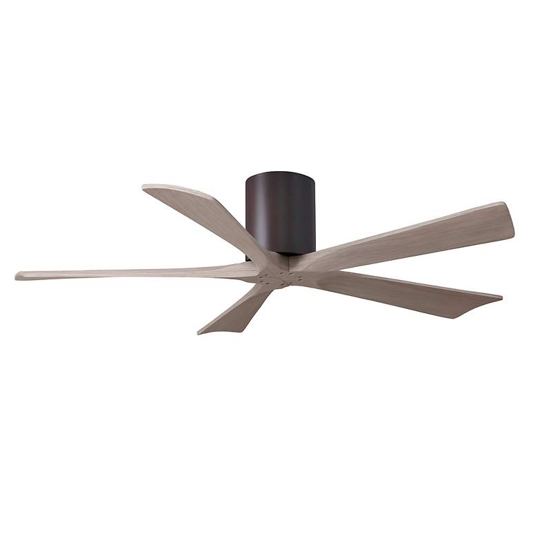Image 2 52" Irene-5H Textured Bronze and Gray Ash Ceiling Fan more views
