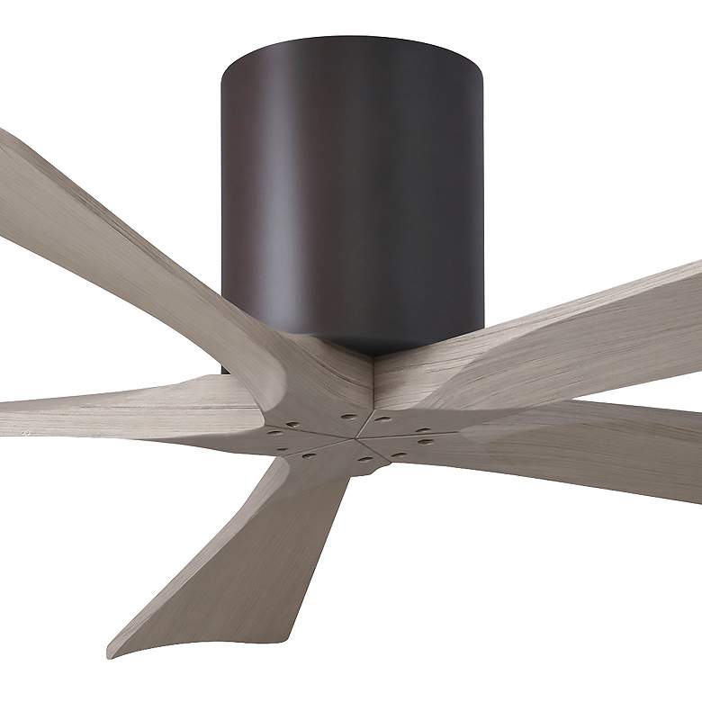 Image 5 52" Irene-5H Textured Bronze and Gray Ash Ceiling Fan more views