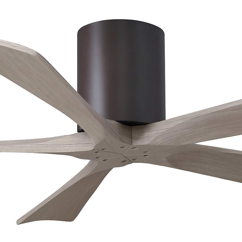 Image 7 52" Irene-5H Textured Bronze and Gray Ash Ceiling Fan more views