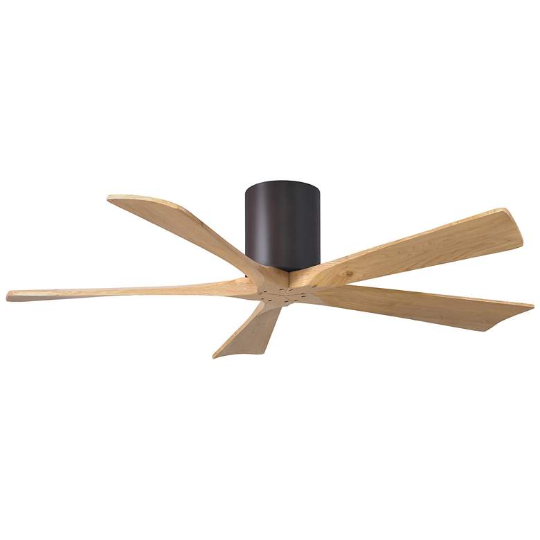 Image 1 52" Irene-5H Textured Bronze and Light Maple Ceiling Fan