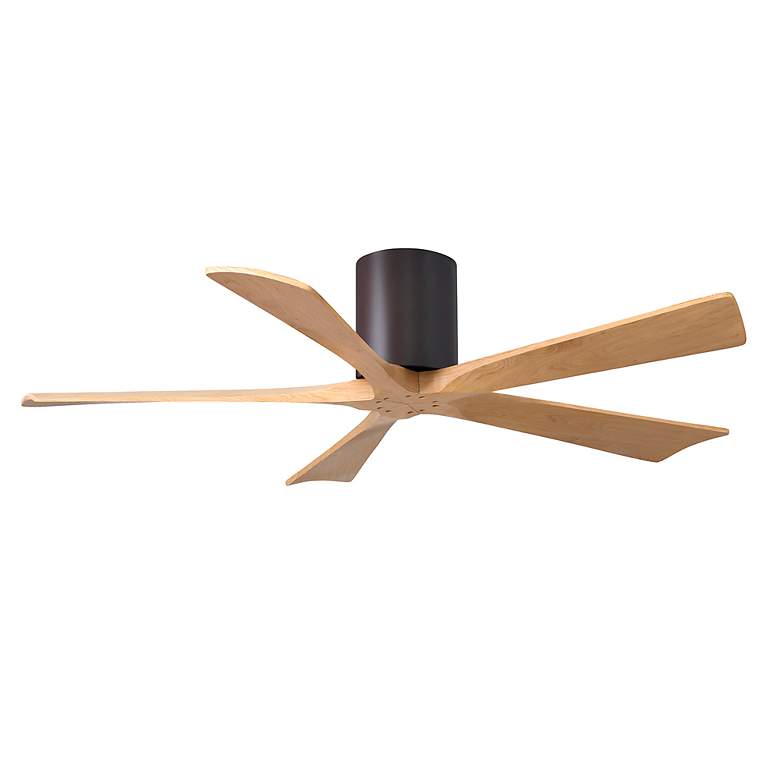Image 2 52" Irene-5H Textured Bronze and Light Maple Ceiling Fan more views