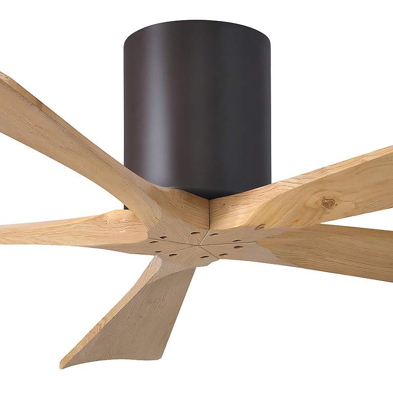 Image 5 52" Irene-5H Textured Bronze and Light Maple Ceiling Fan more views