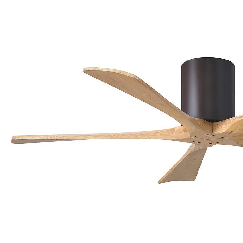 Image 6 52" Irene-5H Textured Bronze and Light Maple Ceiling Fan more views