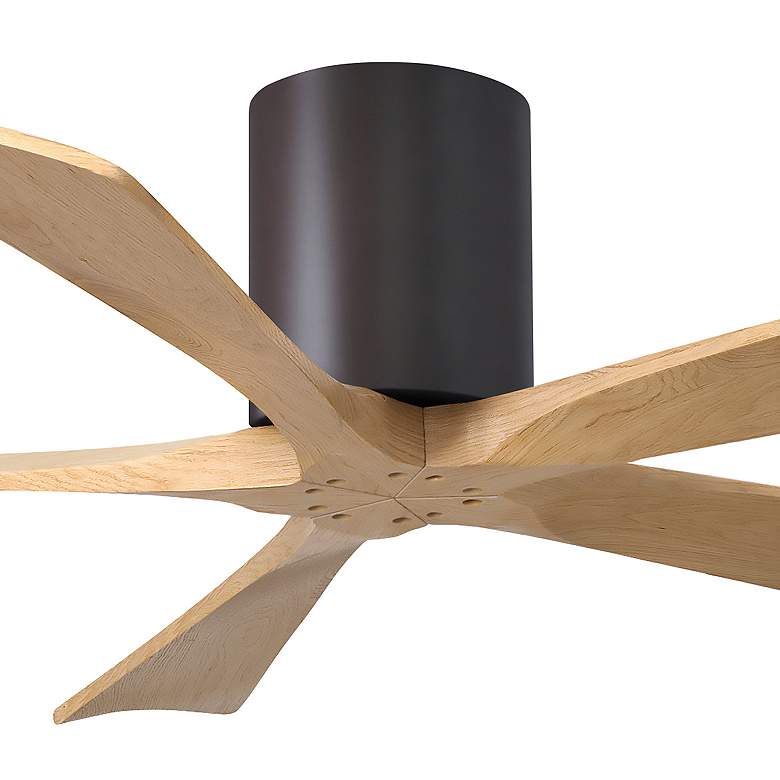 Image 7 52" Irene-5H Textured Bronze and Light Maple Ceiling Fan more views