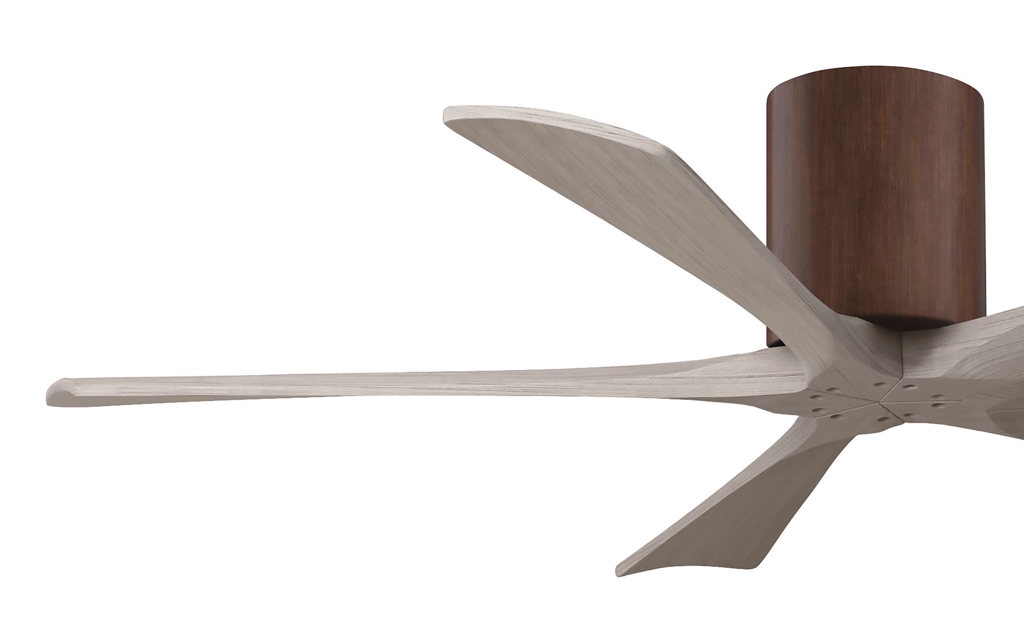52" Irene-5H Walnut and Gray Ash Ceiling Fan