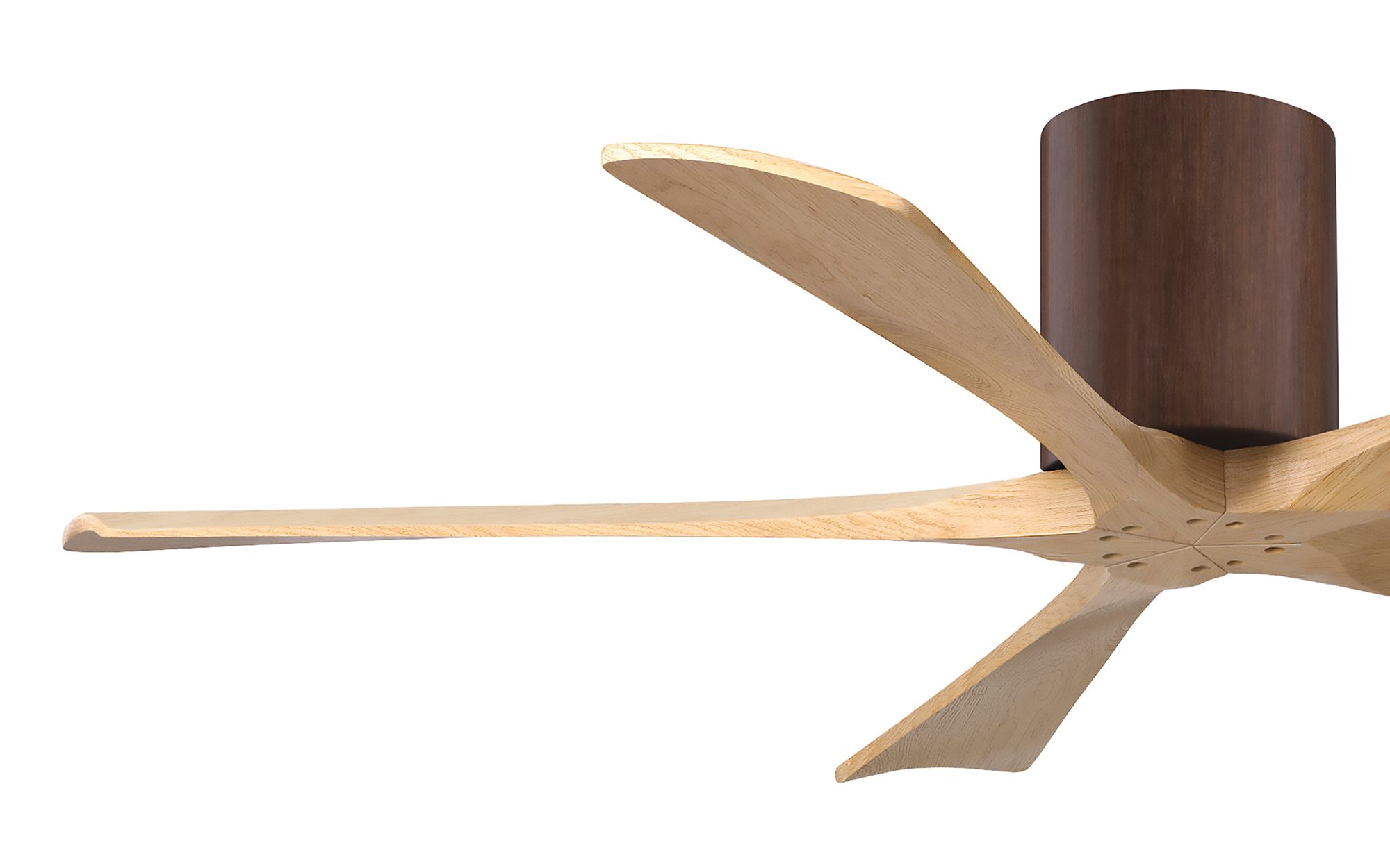 52" Irene-5H Walnut and Light Maple Tone Ceiling Fan