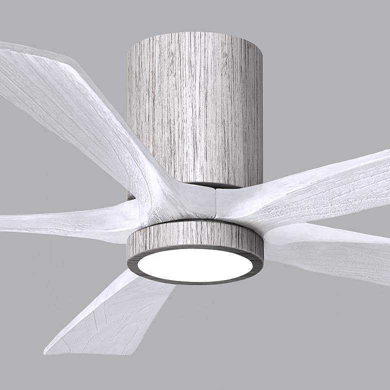 Image 4 52" Irene-5HLK Barnwood and Matte White LED Ceiling Fan more views