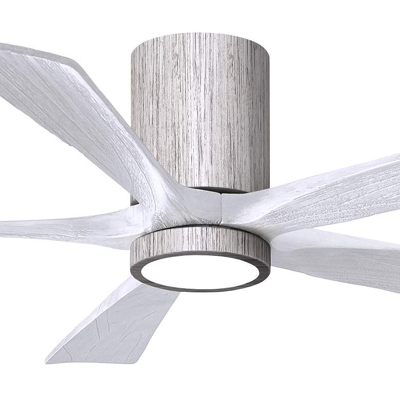 Image 5 52" Irene-5HLK Barnwood and Matte White LED Ceiling Fan more views