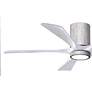 6_52" Irene-5HLK Barnwood and Matte White LED Ceiling Fan more views