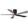 52" Irene-5HLK Bronze 5-Blade LED Damp Hugger Ceiling Fan with Remote