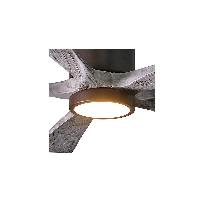 Image 3 52" Irene-5HLK Bronze 5-Blade LED Damp Hugger Ceiling Fan with Remote more views