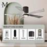 52" Irene-5HLK Bronze 5-Blade LED Damp Hugger Ceiling Fan with Remote