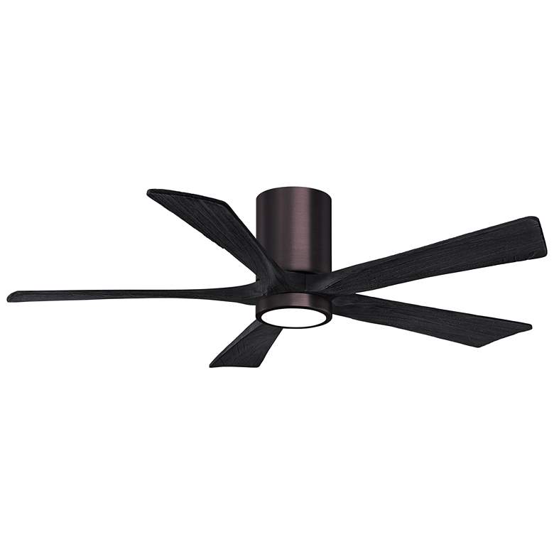 Image 1 52 inch Irene-5HLK Brushed Bronze and Black LED Ceiling Fan