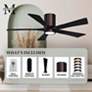 4_52" Irene-5HLK Brushed Bronze and Black LED Ceiling Fan more views