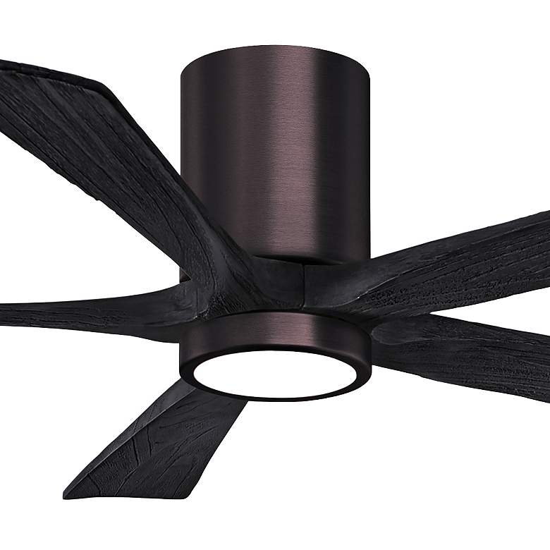 Image 7 52" Irene-5HLK Brushed Bronze and Black LED Ceiling Fan more views