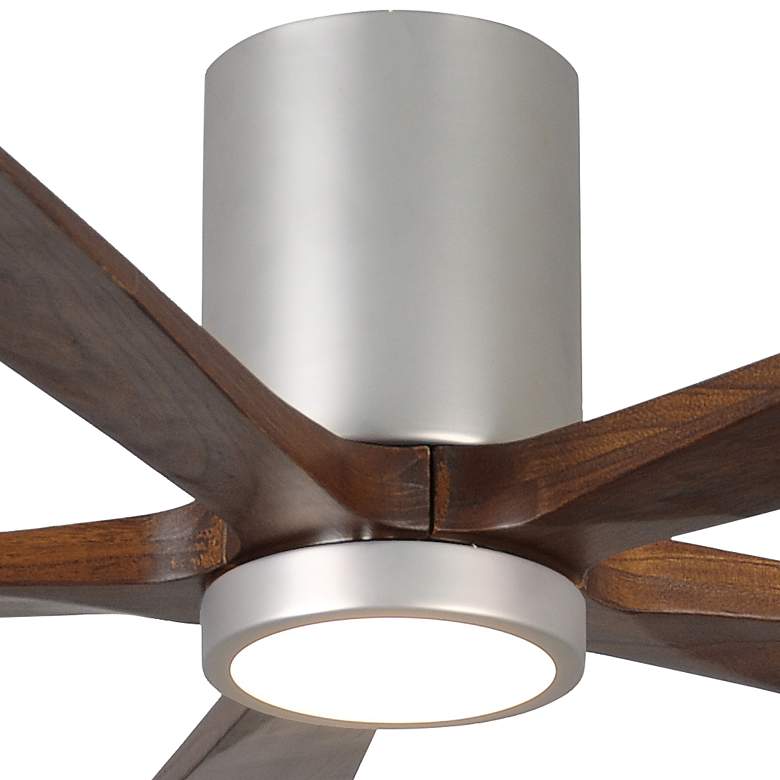 Image 3 52" Irene-5HLK Brushed Nickel and Walnut LED Ceiling Fan more views