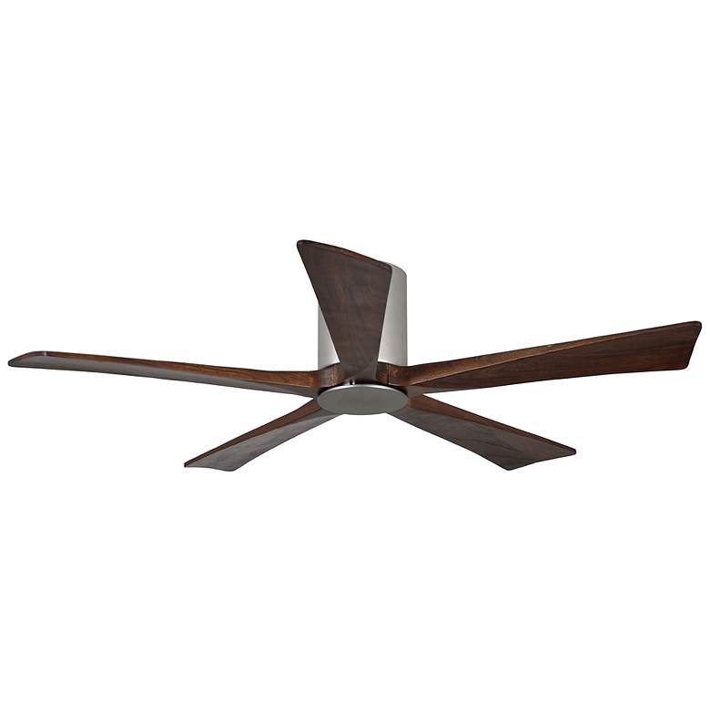 Image 3 52" Irene-5HLK Brushed Nickel and Walnut LED Ceiling Fan more views