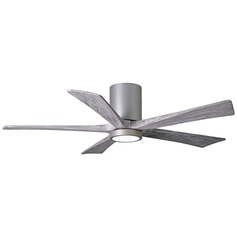 Image 2 52" Irene-5HLK Brushed Nickel LED Damp Hugger Ceiling Fan with Remote