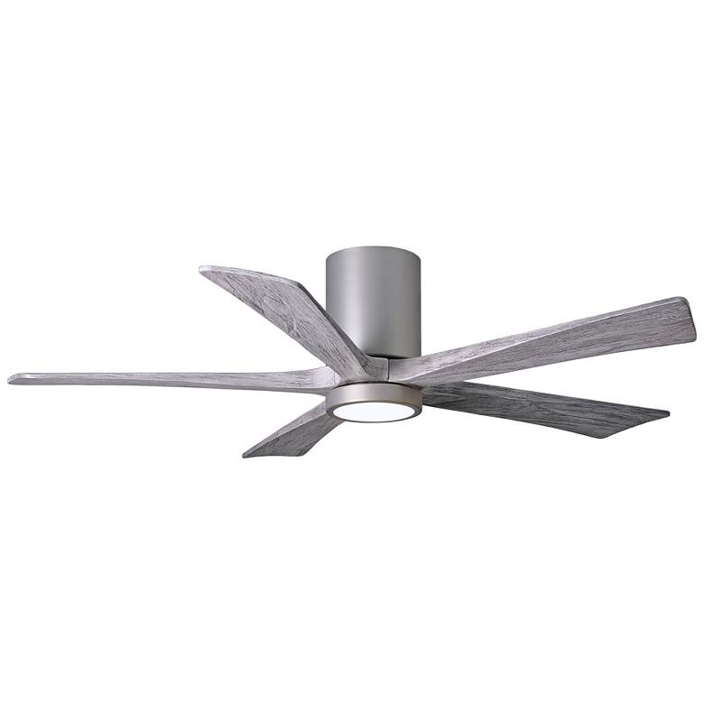 Image 2 52 inch Irene-5HLK Brushed Nickel LED Damp Hugger Ceiling Fan with Remote