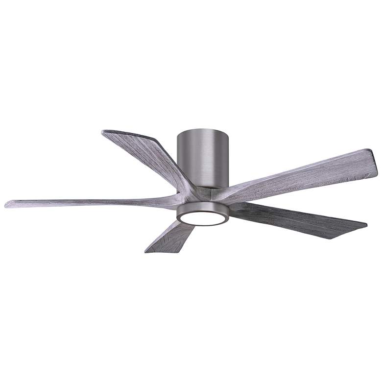 Image 1 52" Irene-5HLK Brushed Pewter and Barnwood Ceiling Fan
