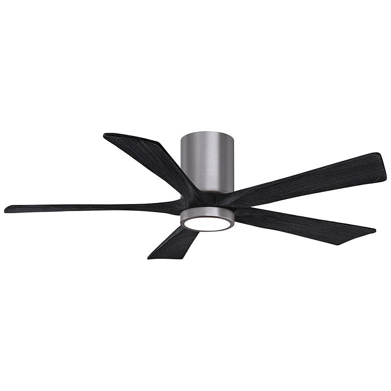 Image 2 52" Irene-5HLK Brushed Pewter and Matte Black Ceiling Fan