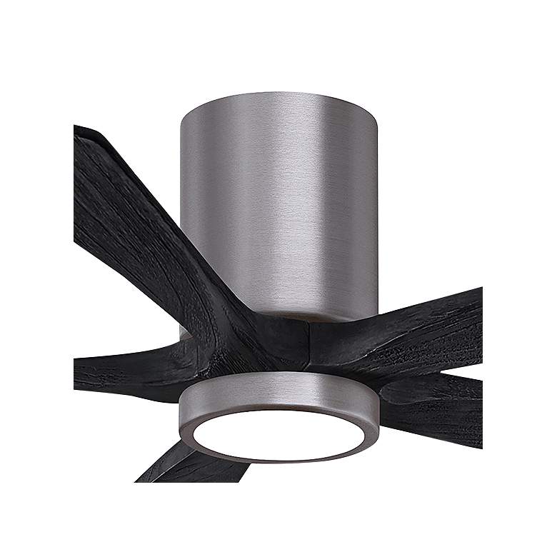 Image 3 52" Irene-5HLK Brushed Pewter and Matte Black Ceiling Fan more views