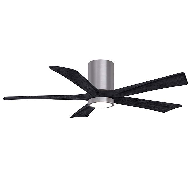 Image 4 52" Irene-5HLK Brushed Pewter and Matte Black Ceiling Fan more views