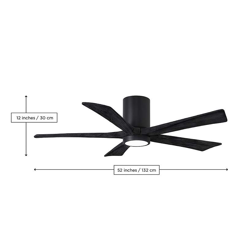 Image 7 52 inch Irene-5HLK Brushed Pewter and Matte Black Ceiling Fan more views
