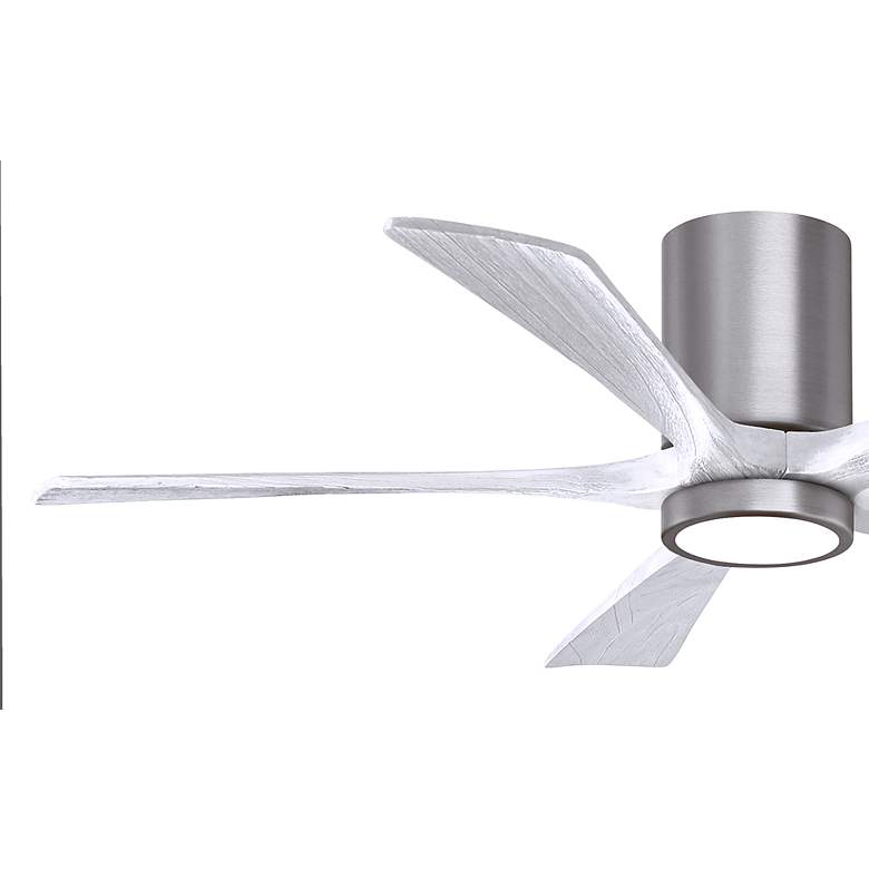 Image 6 52" Irene-5HLK Brushed Pewter and Matte White Ceiling Fan more views