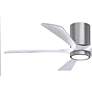 6_52" Irene-5HLK Brushed Pewter and Matte White Ceiling Fan more views