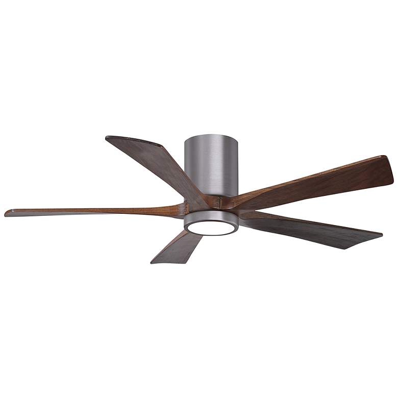 Image 1 52 inch Irene-5HLK Brushed Pewter and Walnut Tone Ceiling Fan