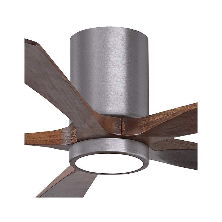Image 3 52" Irene-5HLK Brushed Pewter and Walnut Tone Ceiling Fan more views