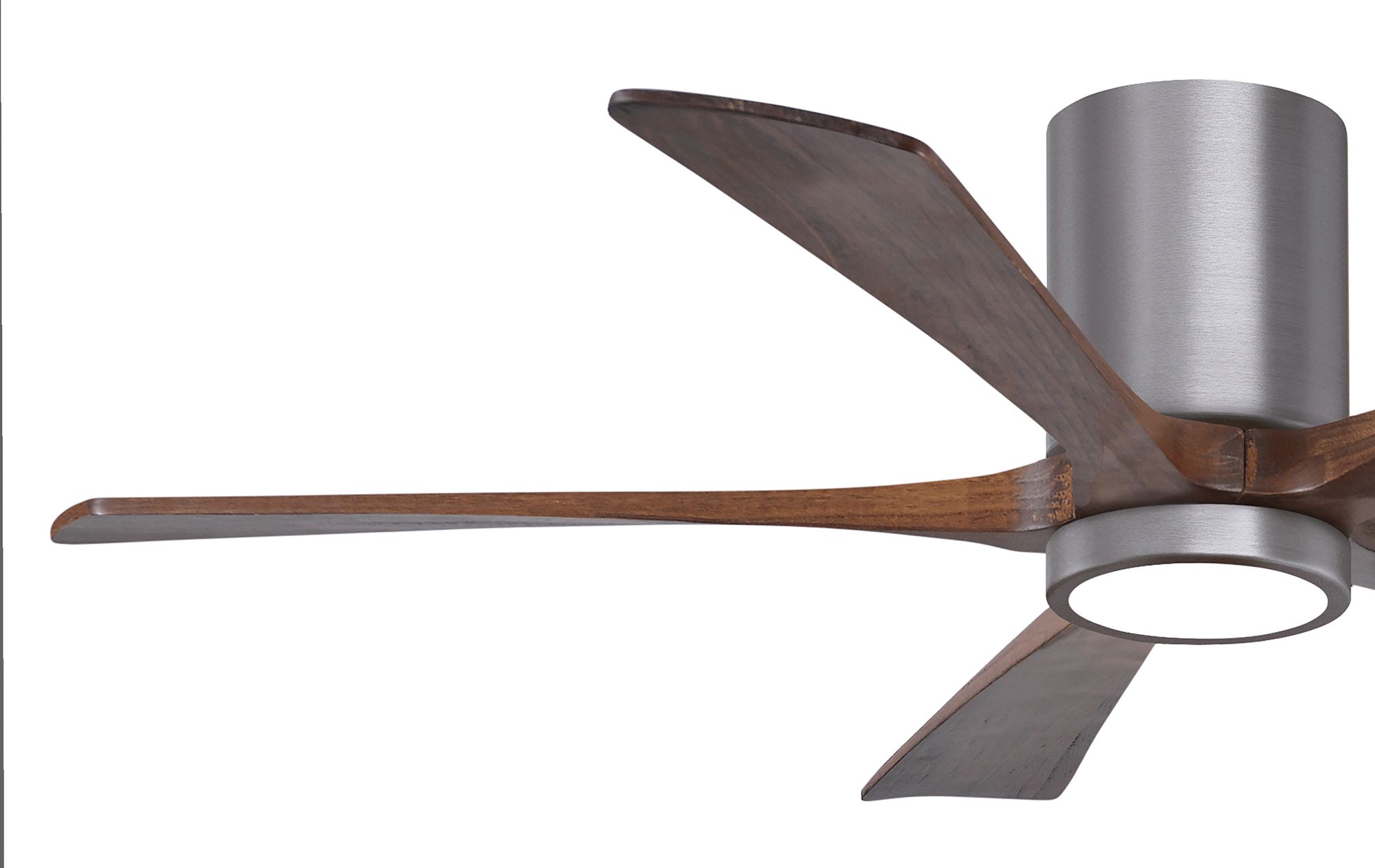Image 7 52" Irene-5HLK Brushed Pewter and Walnut Tone Ceiling Fan more views