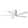 52" Irene-5HLK Gloss White LED Hugger Ceiling Fan